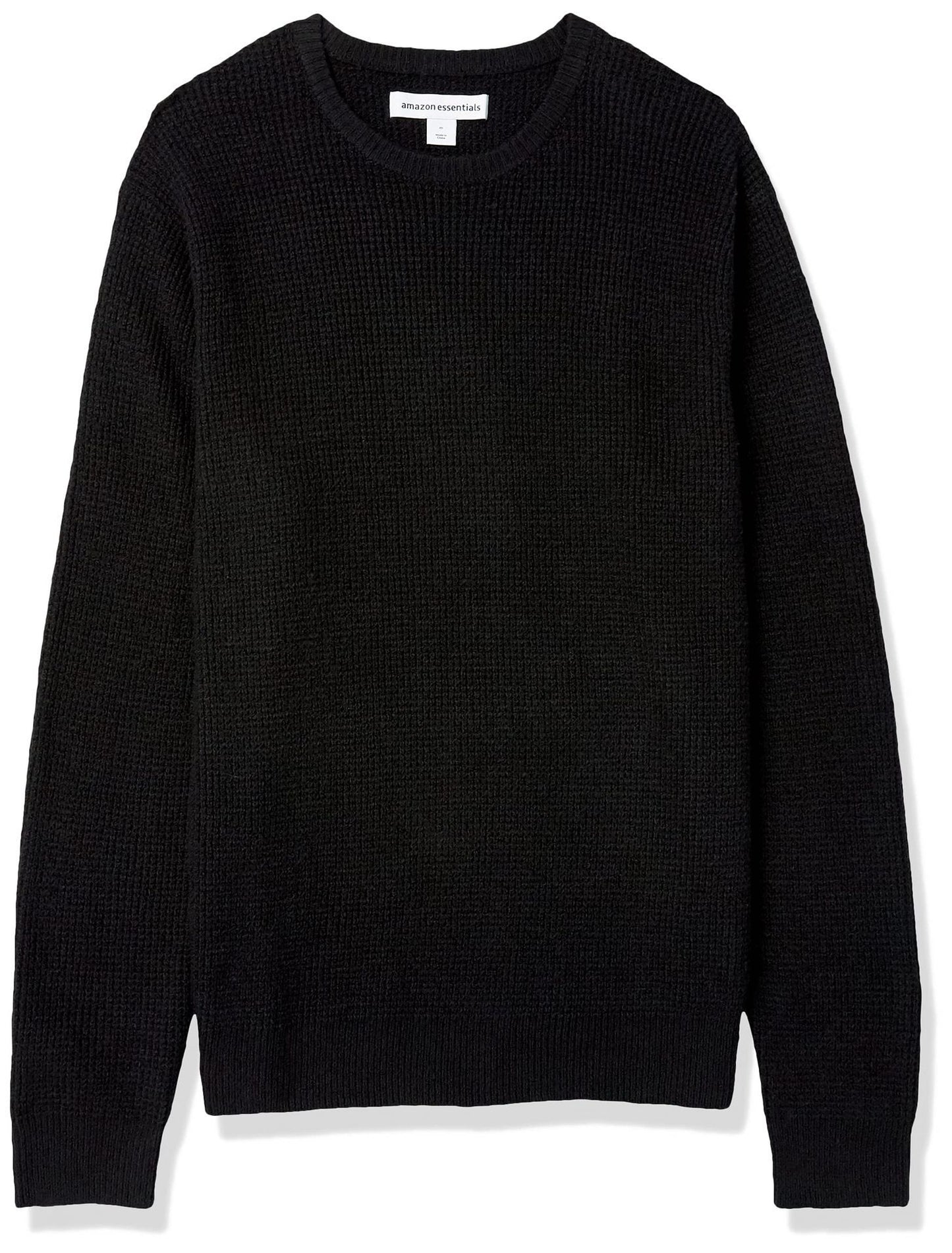 Men's Solid Color Crewneck Waffle Knit Sweater (9 colors)