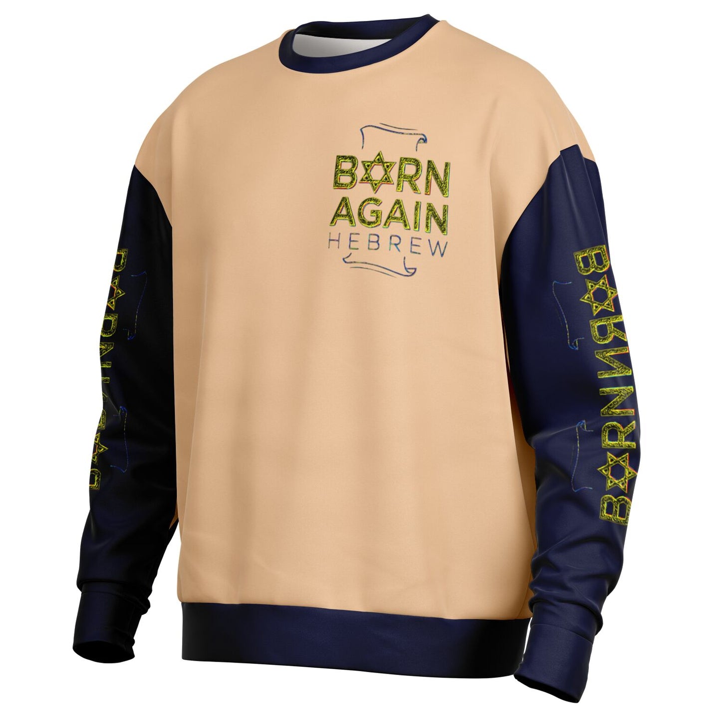 Born Again Hebrew 01-01 Designer Heavyweight Oversized Unisex Sweatshirt