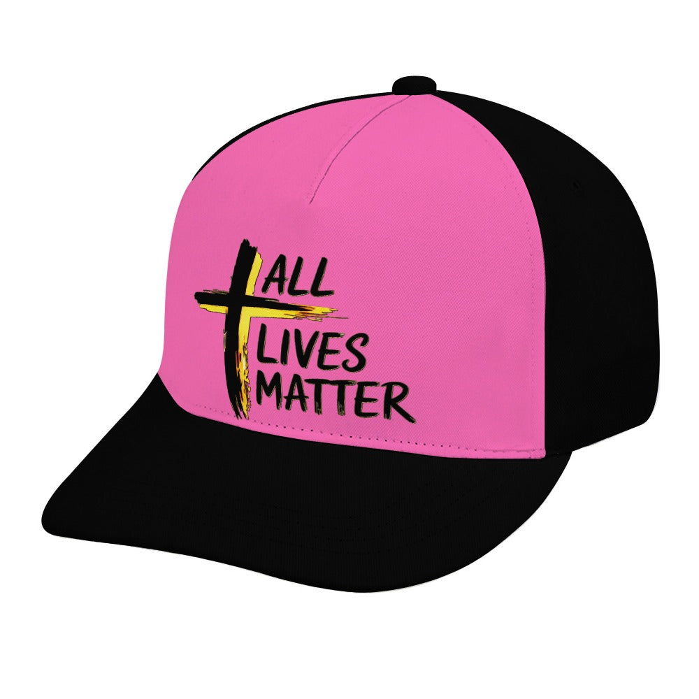 Outspoken Designs 04-01 "All Lives Matter" Designer Curved Brim Baseball Cap (8 colors)