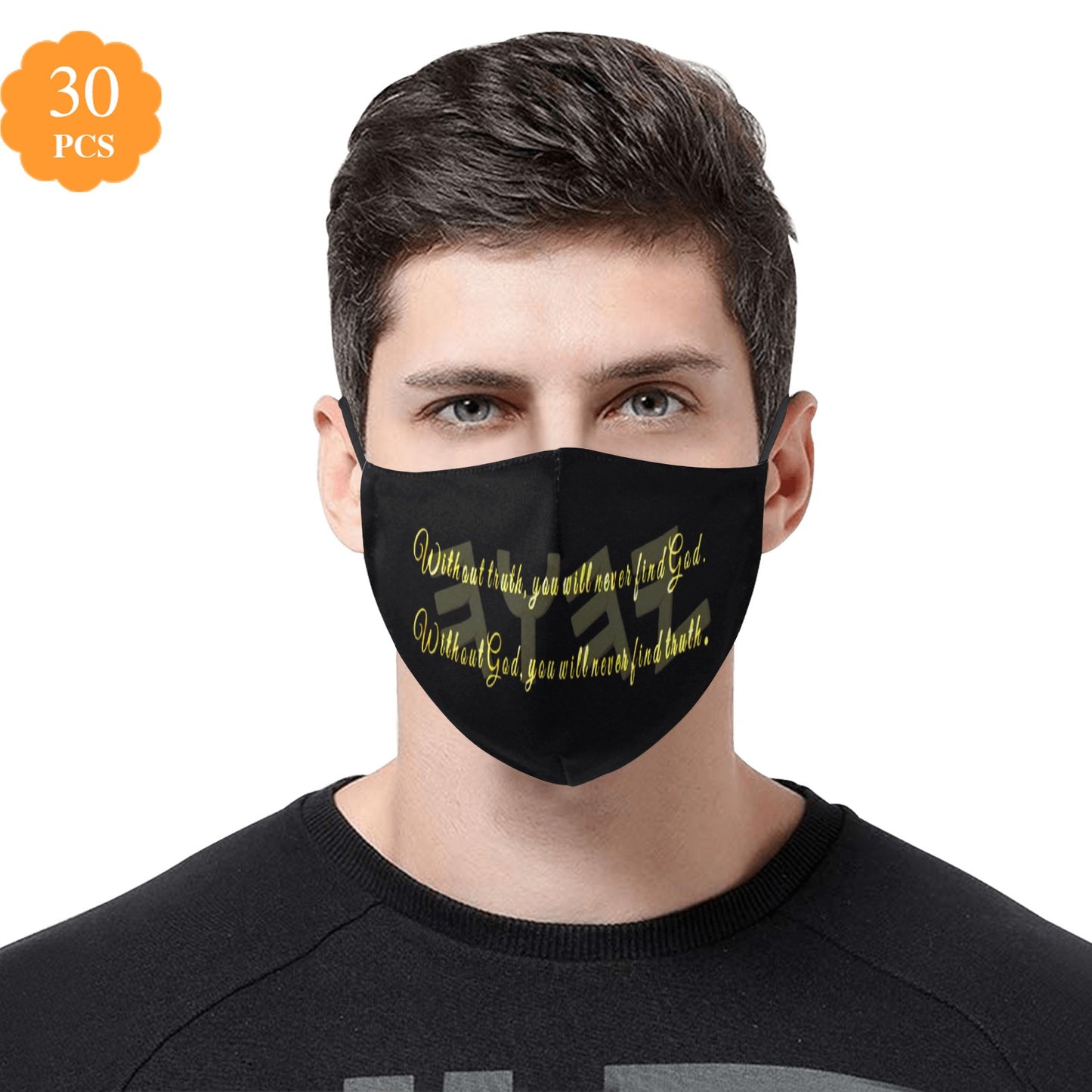 Truth Illustrated 01-01 Designer Cotton Face Mask + 30 filters