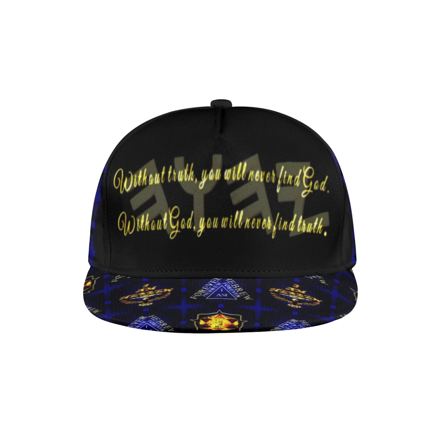 Truth Illustrated 01-01 Designer Flat Brim Baseball Cap