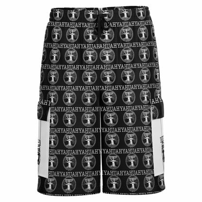 Yahuah: Tree of Life (02-05) - The Dualism Refined | Unisex Heavyweight Cargo Shorts