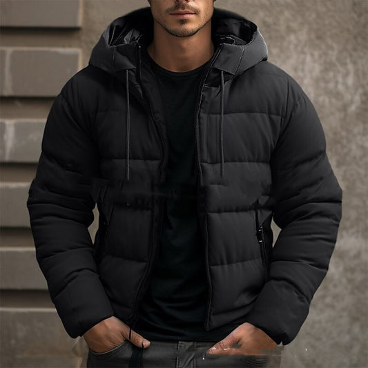 Solid Color Male Puffer Jacket (3 colors)