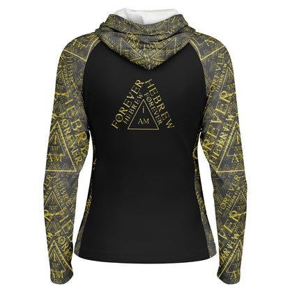 I AM HEBREW 03-01 Ladies Designer Lightweight Raglan Hoodie