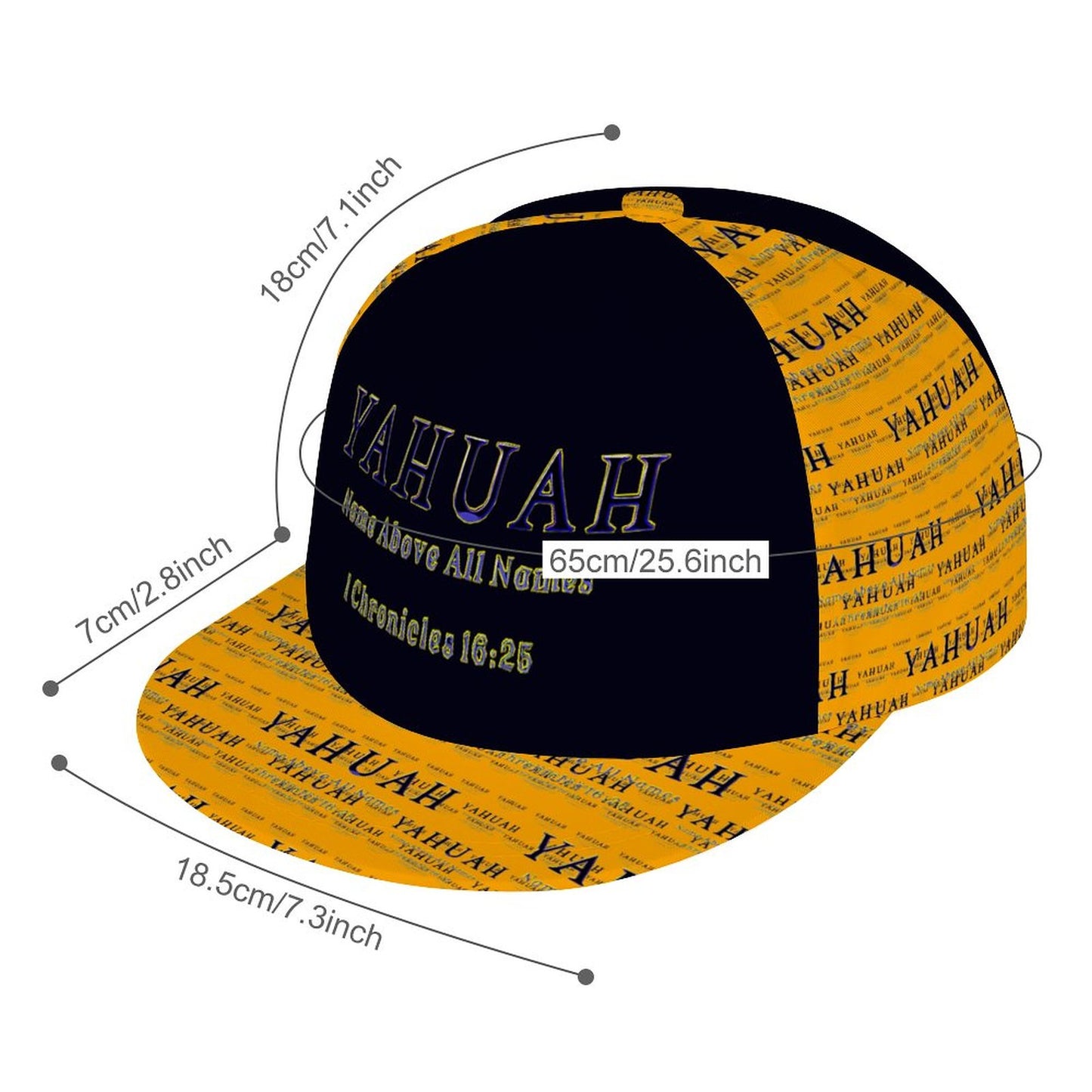 Yahuah-Name Above All Names 02-01 Designer Snapback Cap