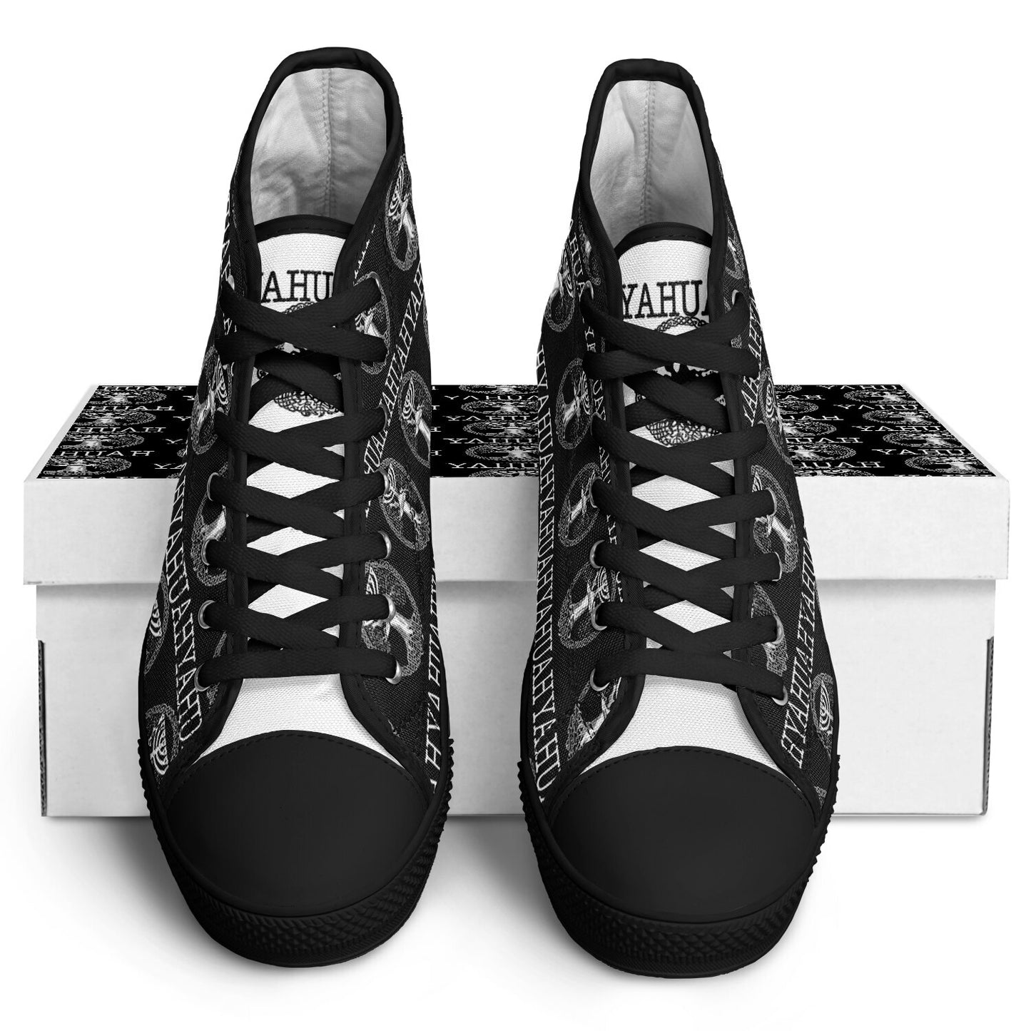 Yahuah-Tree of Life 02-06 Urban Peak Unisex High Top Canvas Sneakers (Style 02)