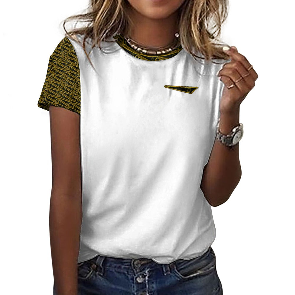 Flag of David, The Ladies Designer Cotton T-shirt (7 colors)