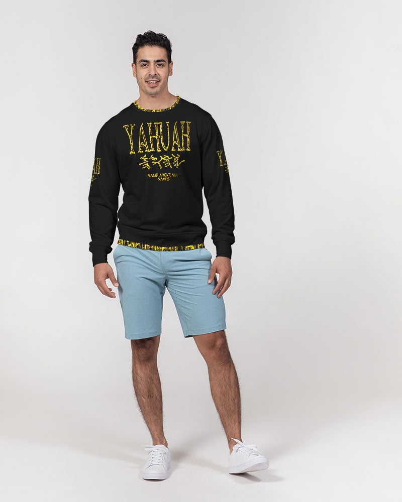 Yahuah-Name Above All Names 01-02 Men's Designer French Terry Sweatshirt