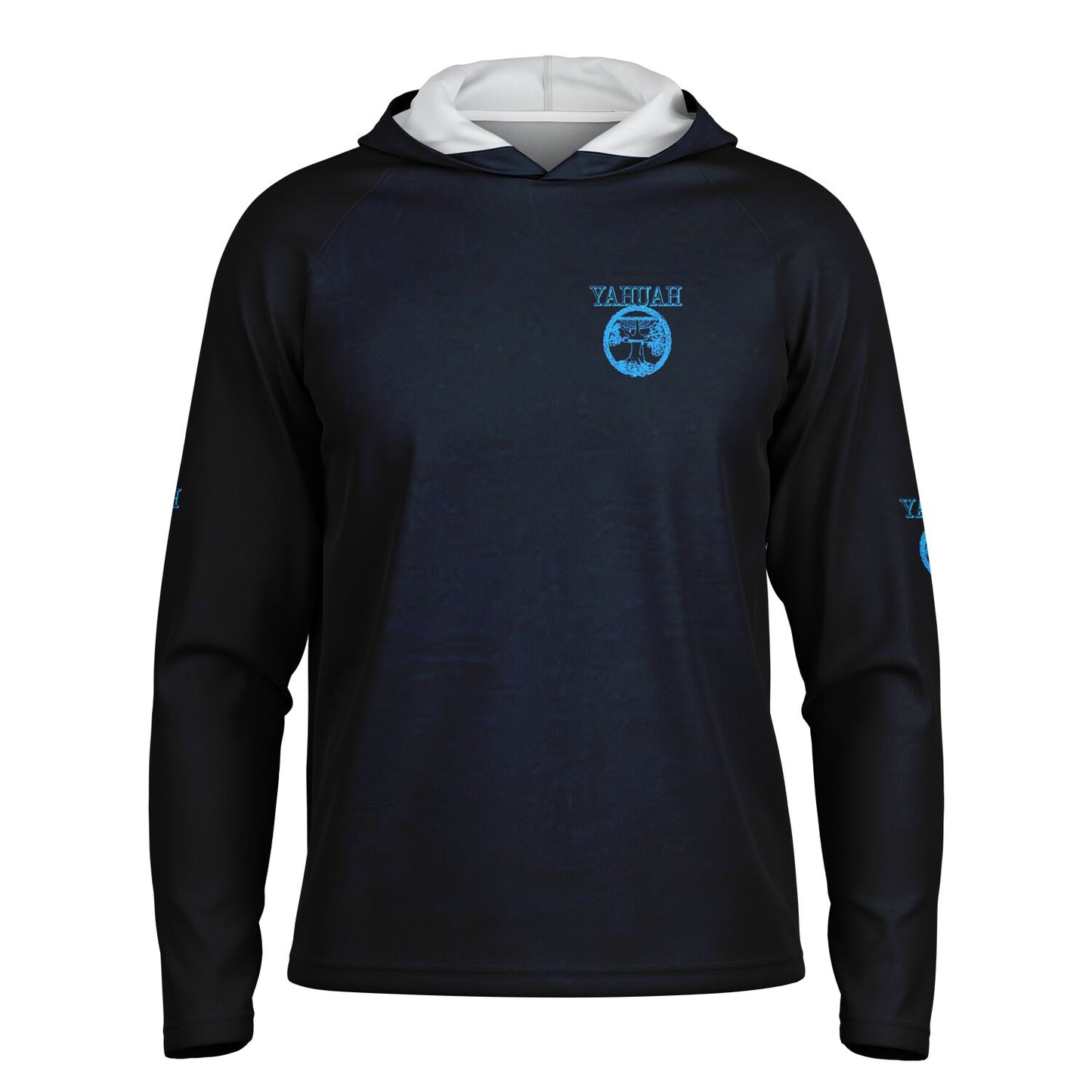 Yahuah-Tree of Life 02-02 Men's Designer Lightweight Raglan Hoodie