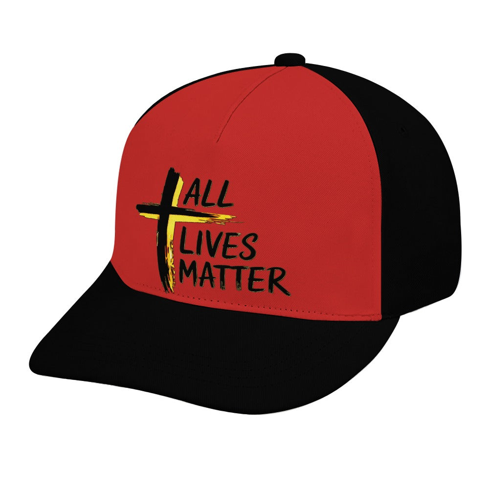 Outspoken Designs 04-01 "All Lives Matter" Designer Curved Brim Baseball Cap (8 colors)