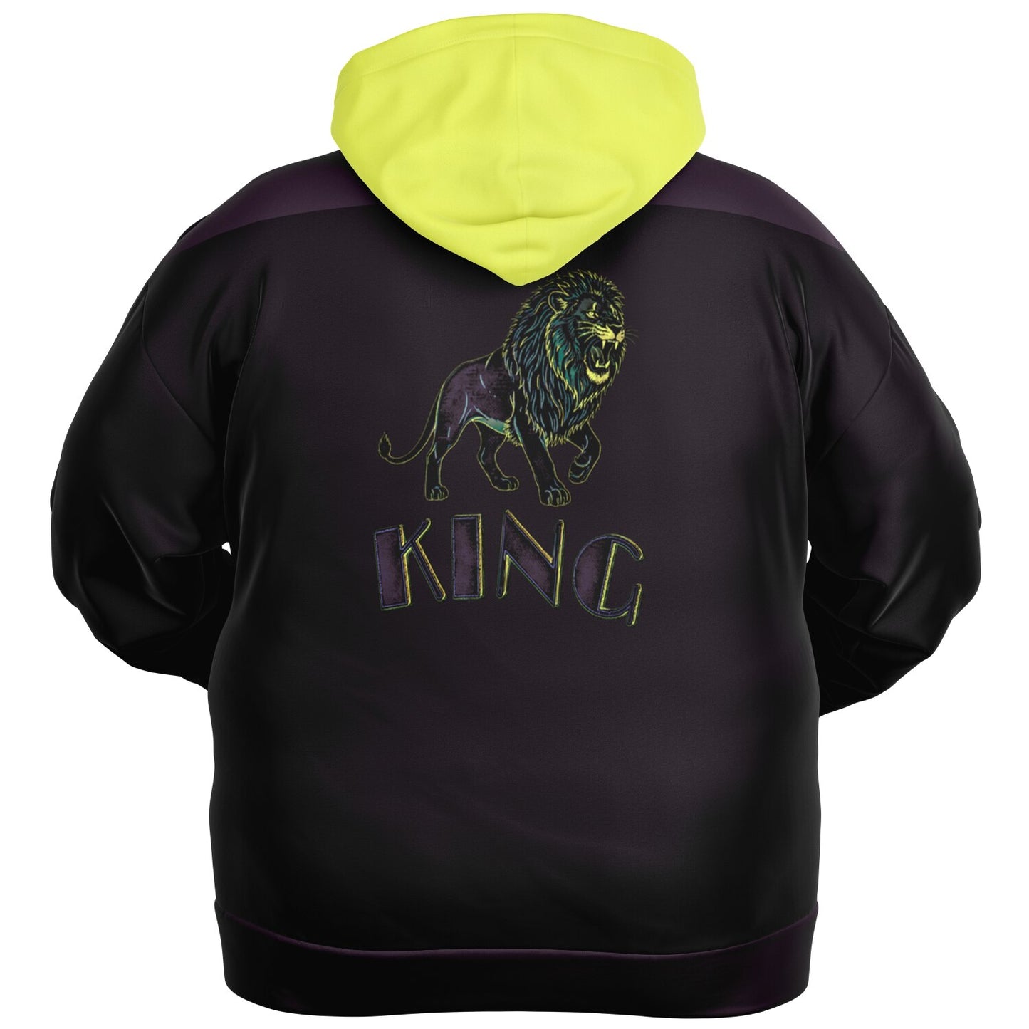 KING 01-01 Men's Designer Athletic Plus Size Zip Hoodie