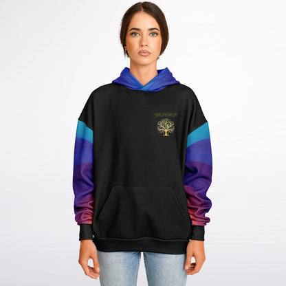 Yahuah-Tree of Life 01 Royal Designer Heavyweight Oversized Fleece Lined Unisex Hoodie