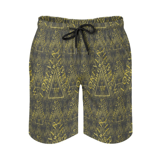 I AM HEBREW 03-01 Men's Designer Swim Trunks