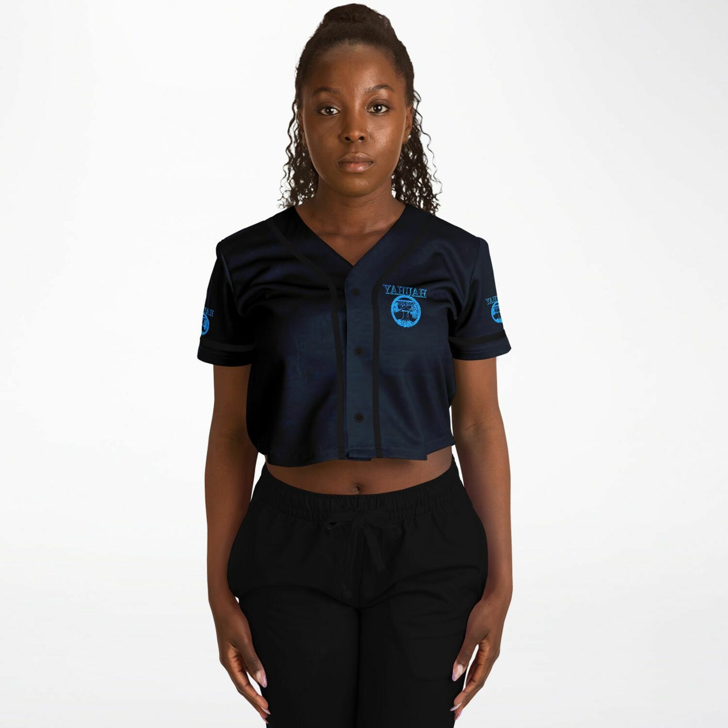 Yahuah-Tree of Life 02-02 Designer Cropped Softball Jersey