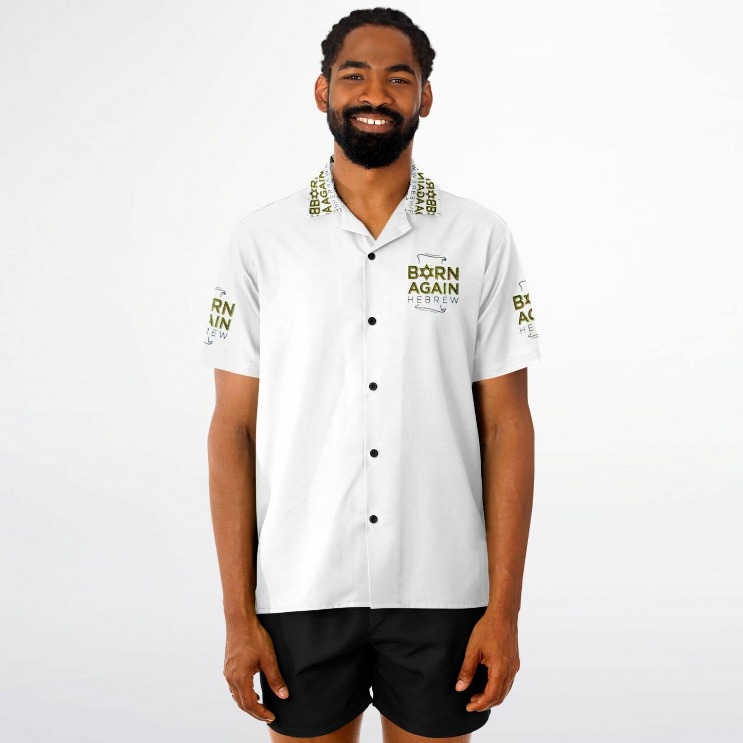 Born Again Hebrew 01-01 Designer Spread Collar Shirt