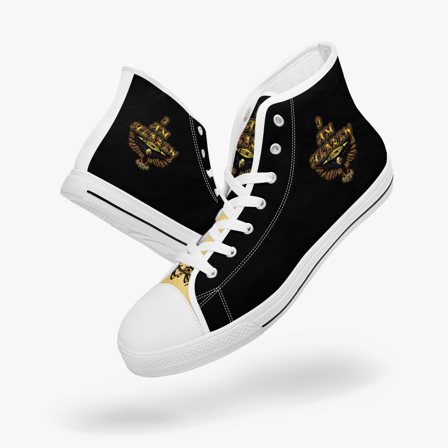 I AM HEBREW 02 High Top Unisex Canvas Shoes