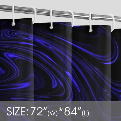 Flow (01-02): Cobalt, The Heavenly Depths | Shower Curtain | 2 sizes (Hooks not included)