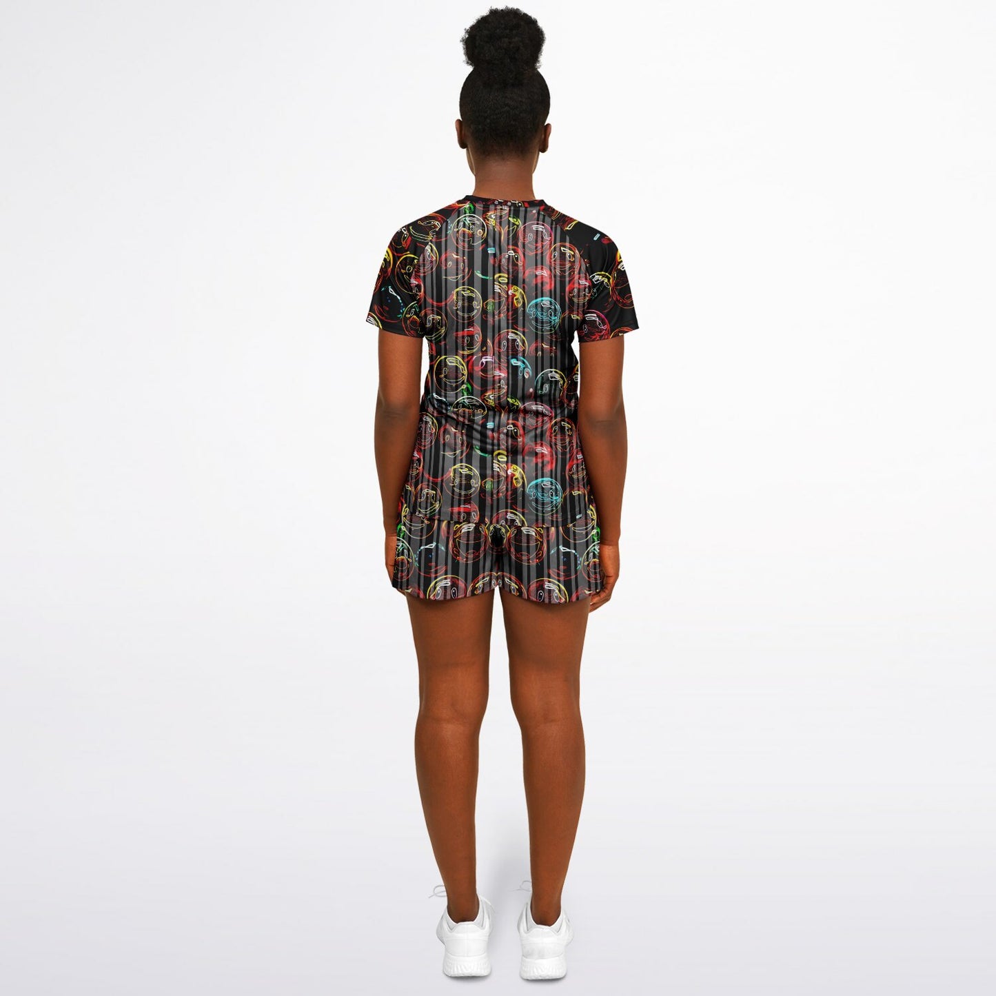 Outspoken Designs 01-01 "Lighten Up" Designer Raglan T-shirt & Shorts Set