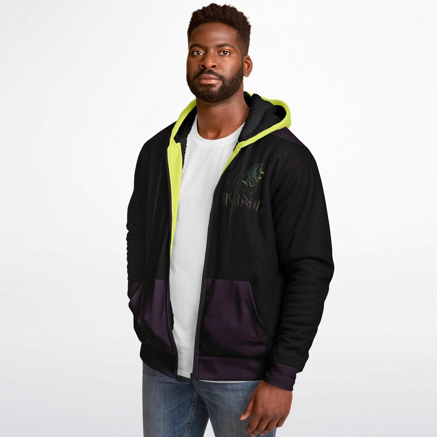 KING 01-01 Men's Designer Microfleece Zip Hoodie