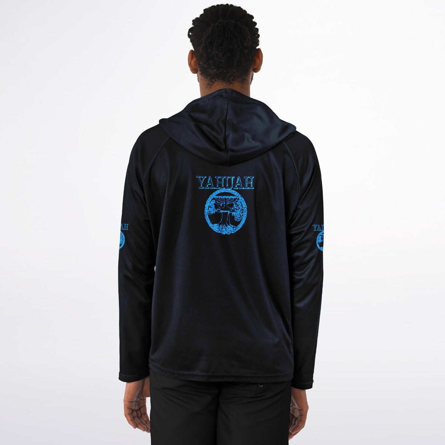 Yahuah-Tree of Life 02-02 Men's Designer Lightweight Raglan Hoodie