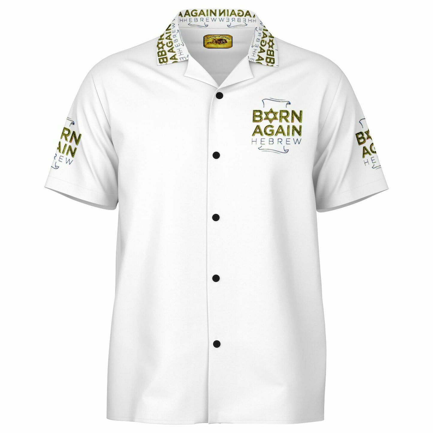 Born Again Hebrew 01-01 Designer Spread Collar Shirt