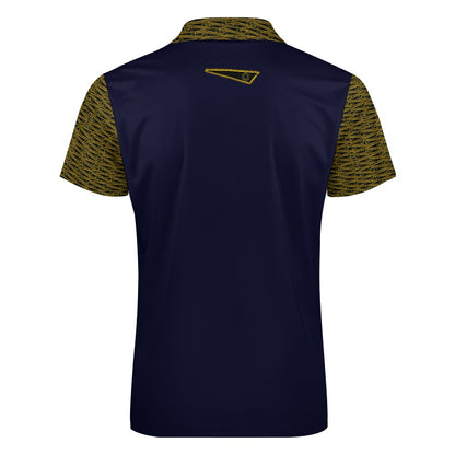 The Flag of David | Men's Zip Placket Polo | 7 colors