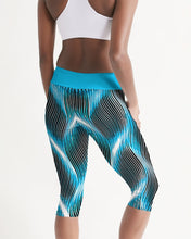 Load image into Gallery viewer, TRP Twisted Patterns 04: Weaved Metal Waves 01-02 Designer Mid Rise Capris