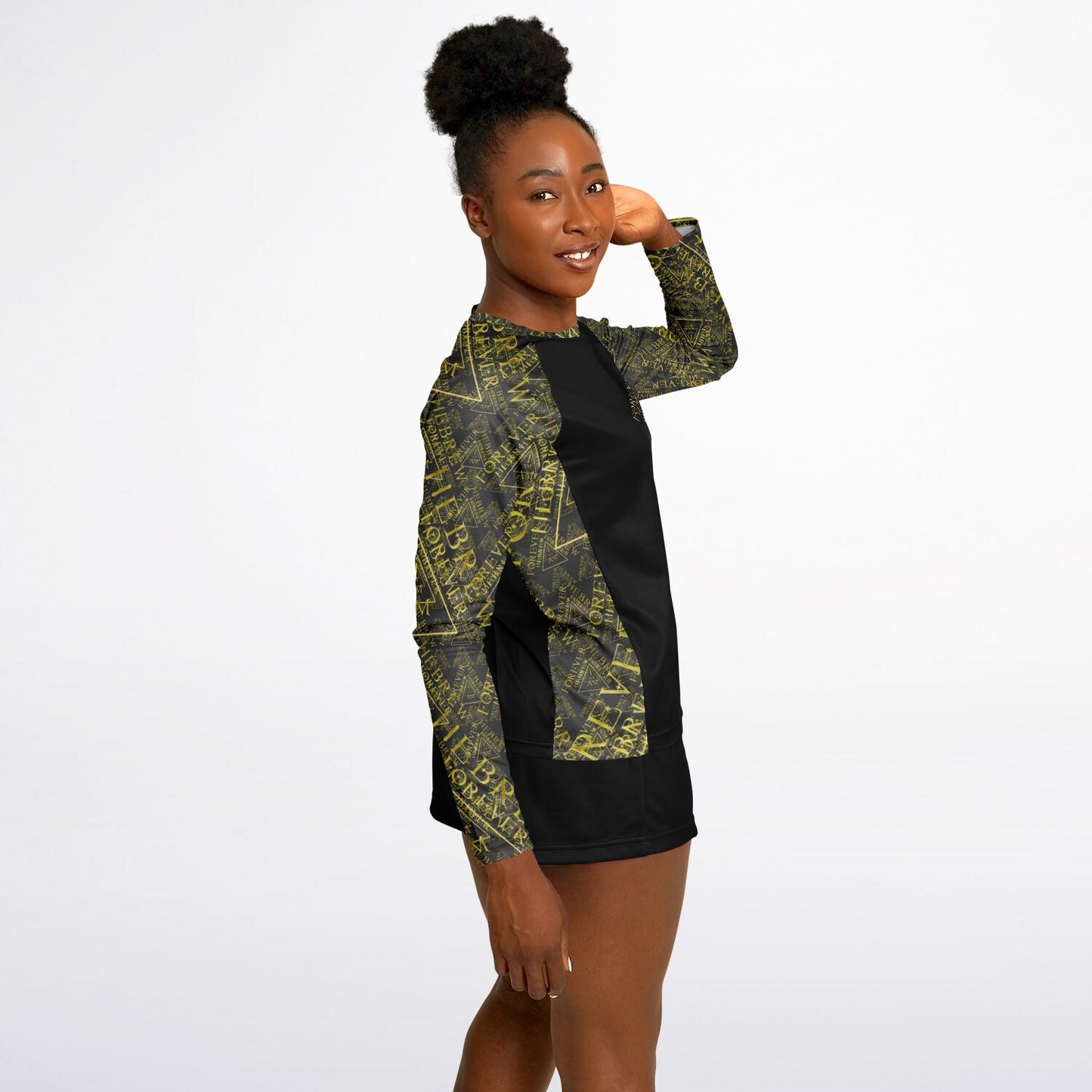 I AM HEBREW 03-01 Ladies Designer Long Sleeve Raglan T-shirt