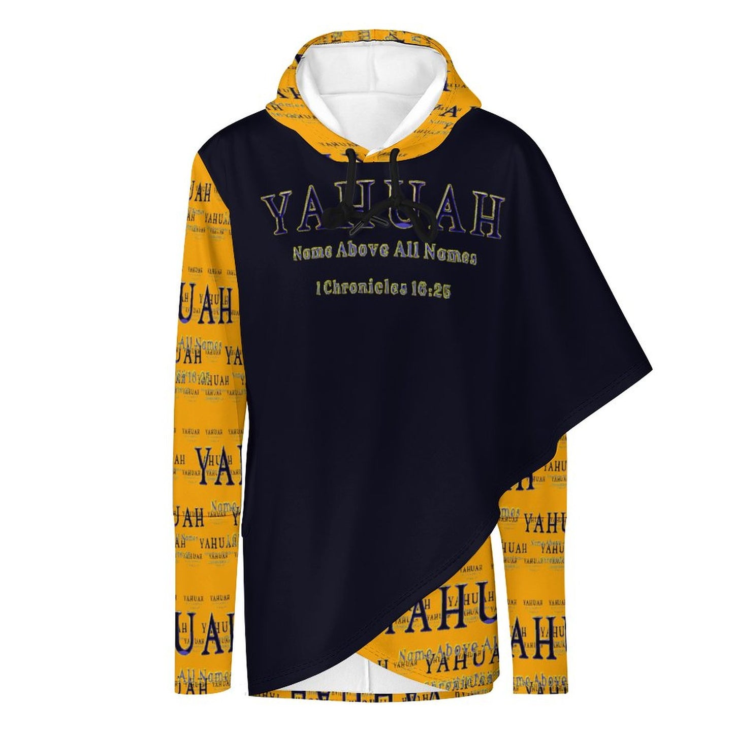 Yahuah-Name Above All Names 02-01 Designer Poncho Hoodie