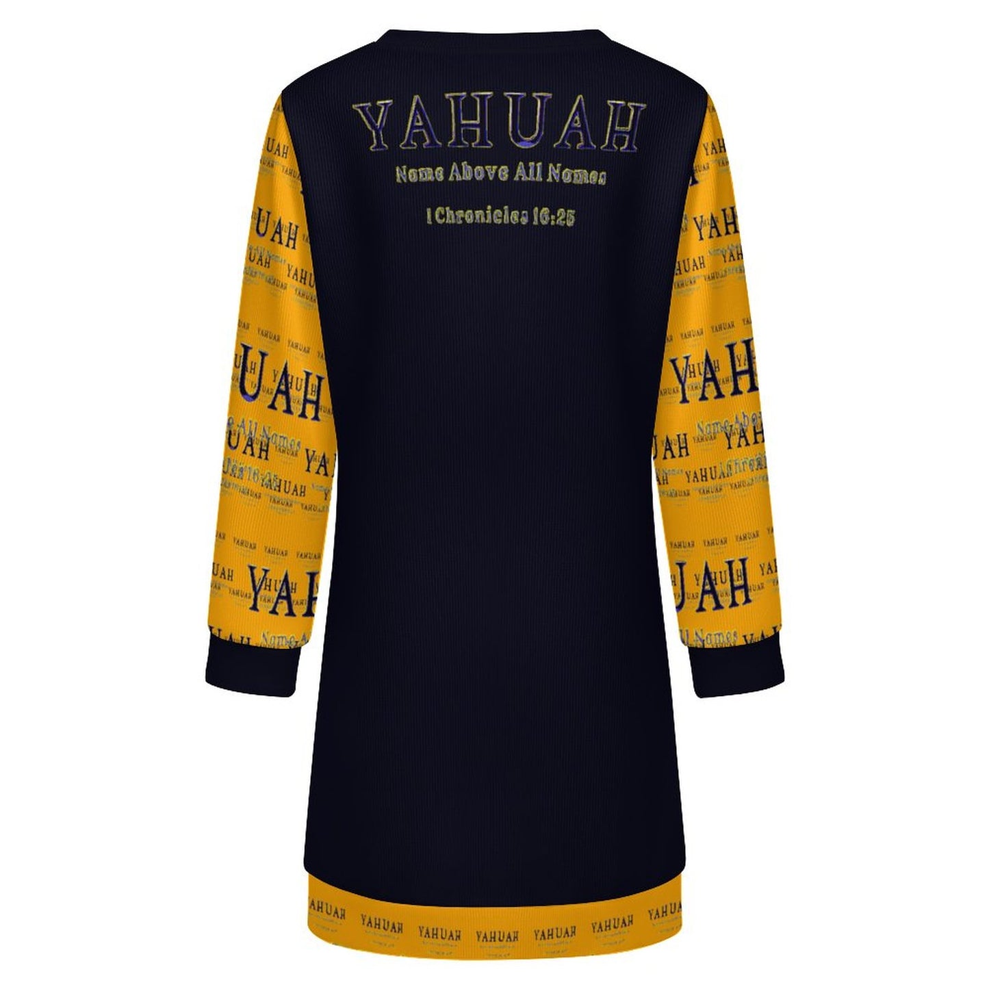 Yahuah-Name Above All Names 02-01 Designer Sweatshirt Dress