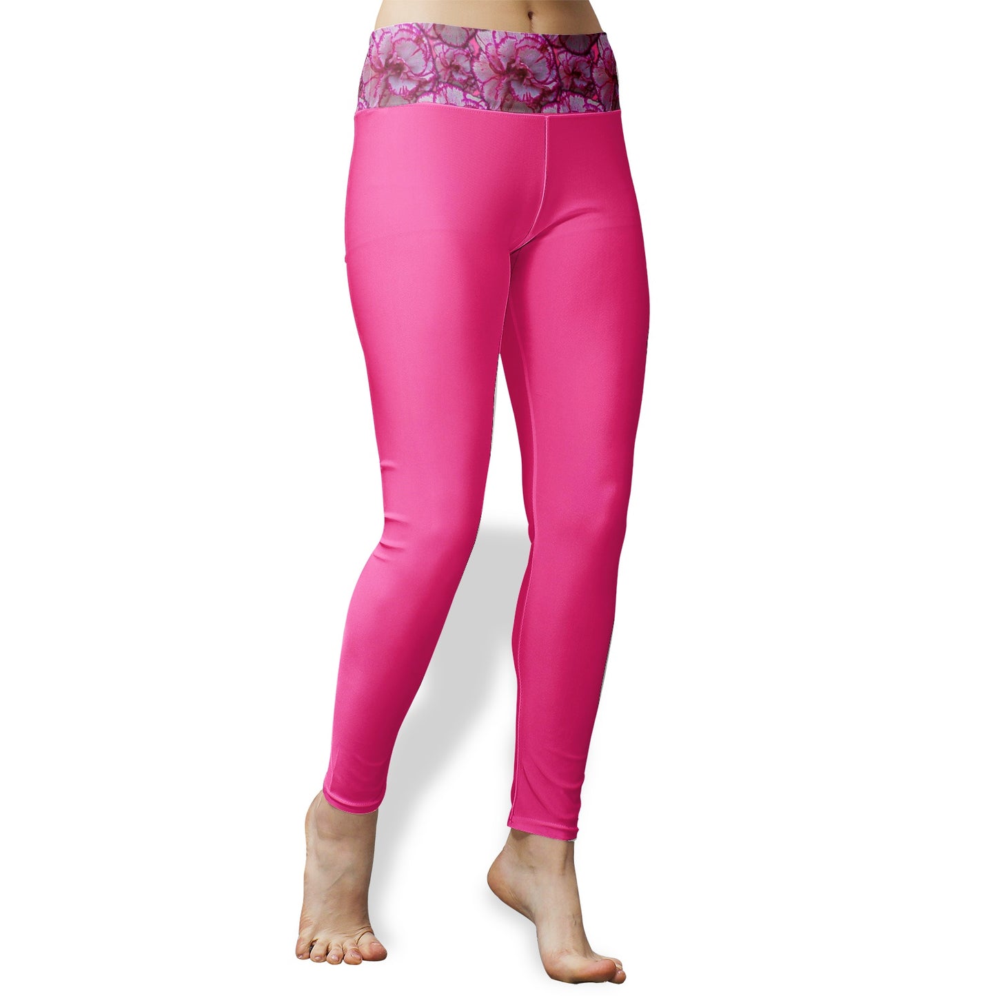 TRP Floral Print 02: Carnations 01 Designer High Waist Leggings