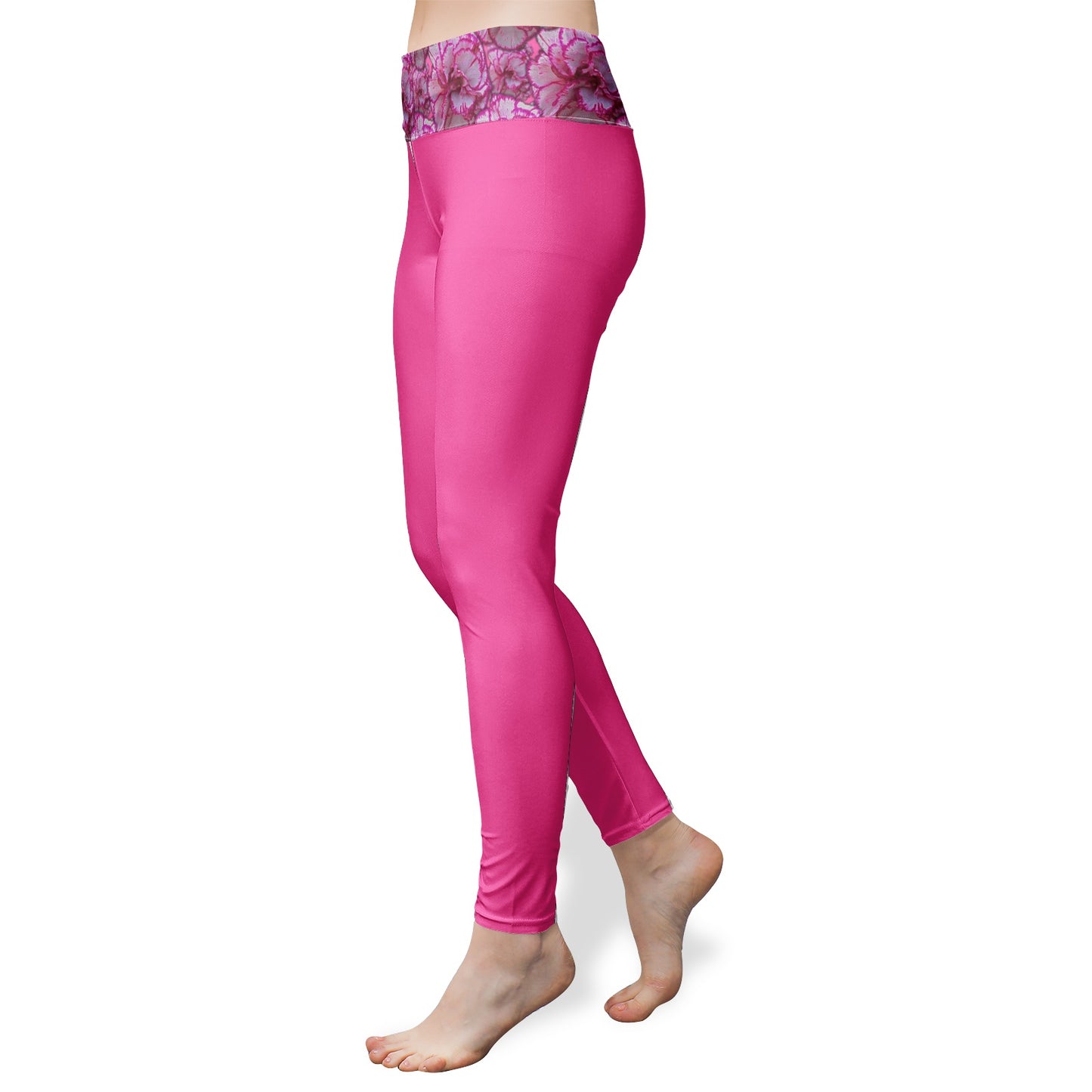 TRP Floral Print 02: Carnations 01 Designer High Waist Leggings