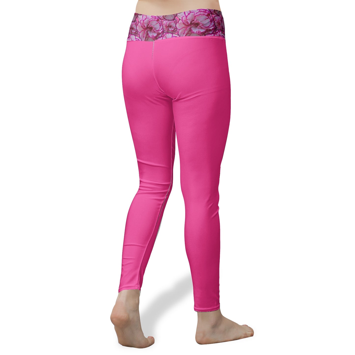 TRP Floral Print 02: Carnations 01 Designer High Waist Leggings