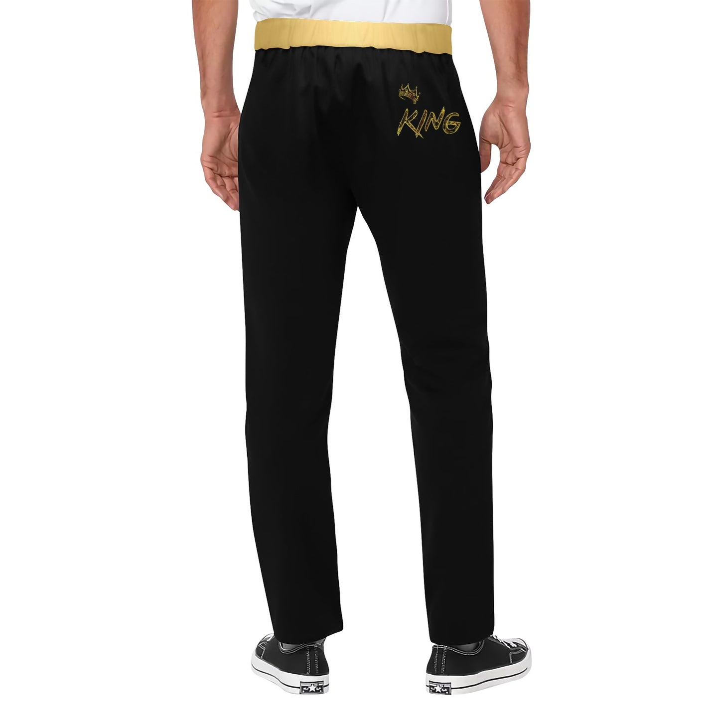 KING 01-01 Men's Designer Open Bottom Sweatpants