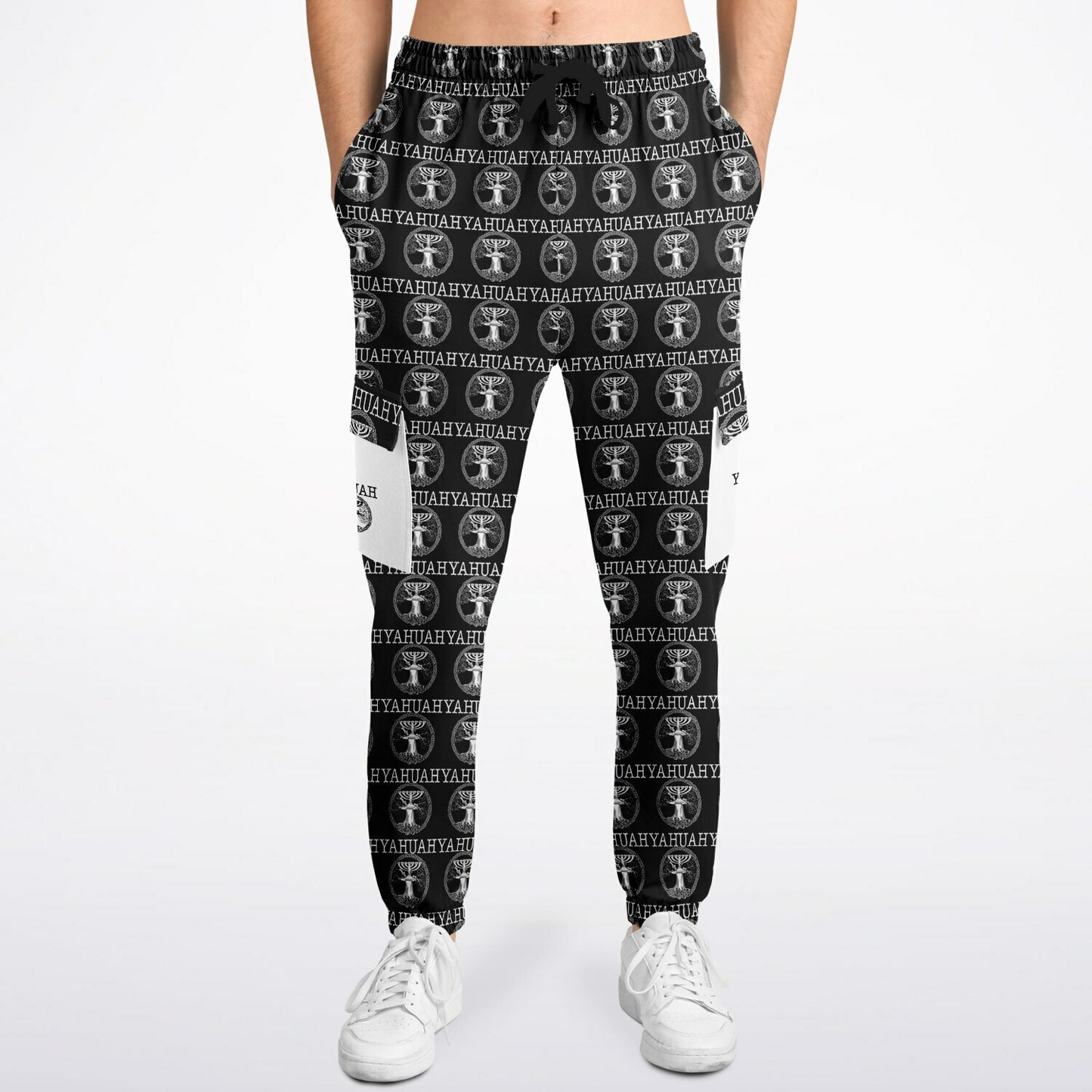 Yahuah-Tree of Life 02-06 Designer Triblend Fleece Lined Cargo Unisex Joggers