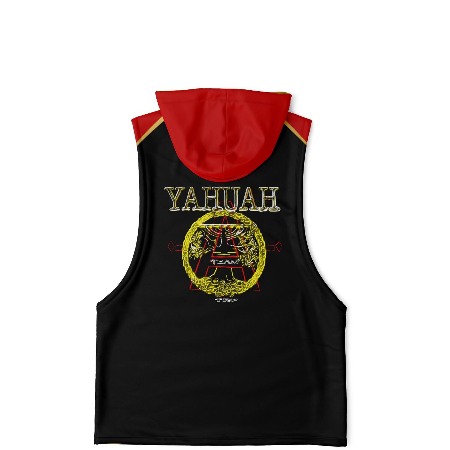 A-Team 01 Red Men's Designer Athletic Sleeveless Drop Armhole Pullover Hoodie