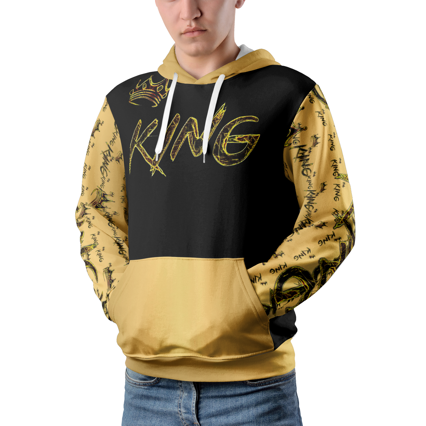 KING 01-01 Men's Designer Pullover Hoodie