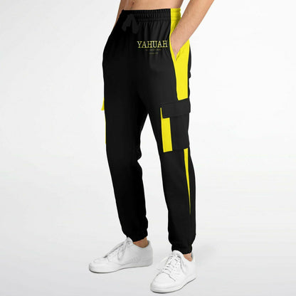 Yahuah-Name Above All Names 02-02 Designer Triblend Fleece Lined Cargo Unisex Joggers