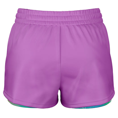 Chroma-Shift Art-to-Wear: God is Good All The Time 01-02 Women's Running Shorts