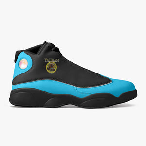 Zapatillas de baloncesto A-Team 01 azules unisex con suela negra 