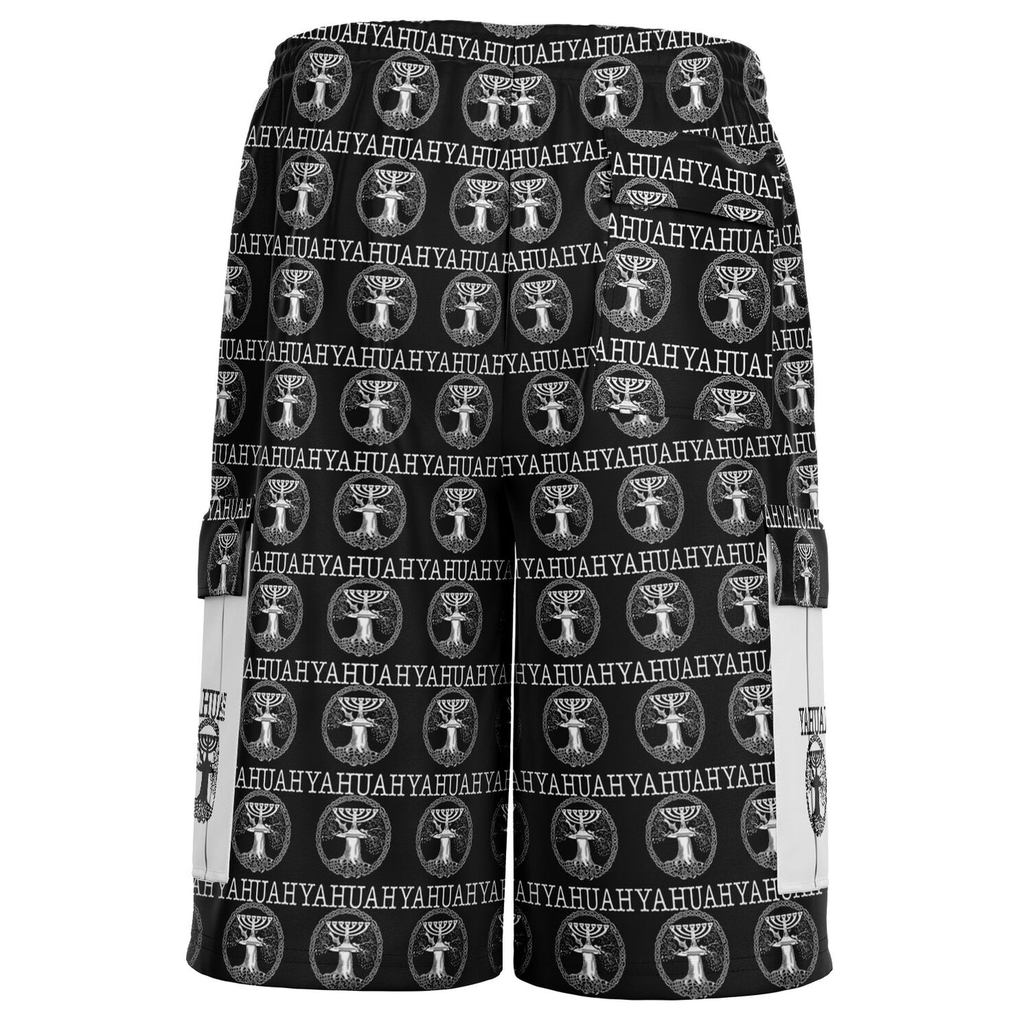 Yahuah-Tree of Life 02-06 Designer Unisex Heavyweight Cargo Shorts