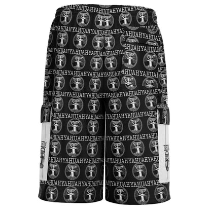 Yahuah: Tree of Life (02-05) - The Dualism Refined | Unisex Heavyweight Cargo Shorts