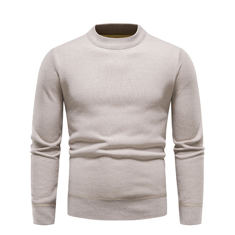 Mock Neck Solid Color Slim Fit Sweater for Men (11 colors)