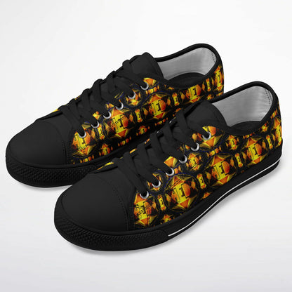 Hebrew World 01-02 Royal Radiance Low Top Canvas Sneakers