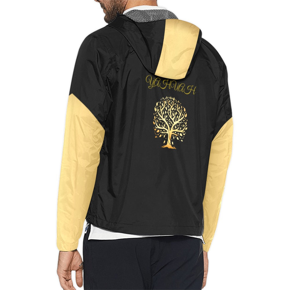 Yahuah-Tree of Life 01 Elect Designer Unisex Windbreaker