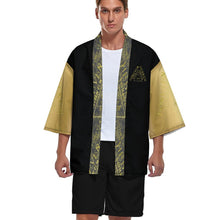 Cargar imagen en el visor de la galería, I AM HEBREW 03-01 Men&#39;s Designer Drop Shoulder Kimono Cardigan