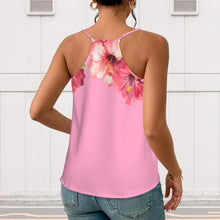 Load image into Gallery viewer, TRP Floral Print 03 Designer V-neck Loose Fit Racerback Cami Top