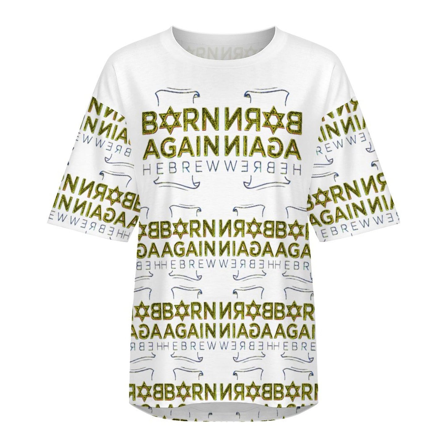 Born Again Hebrew 01-01 Designer Half Sleeve Cotton Unisex T-shirt
