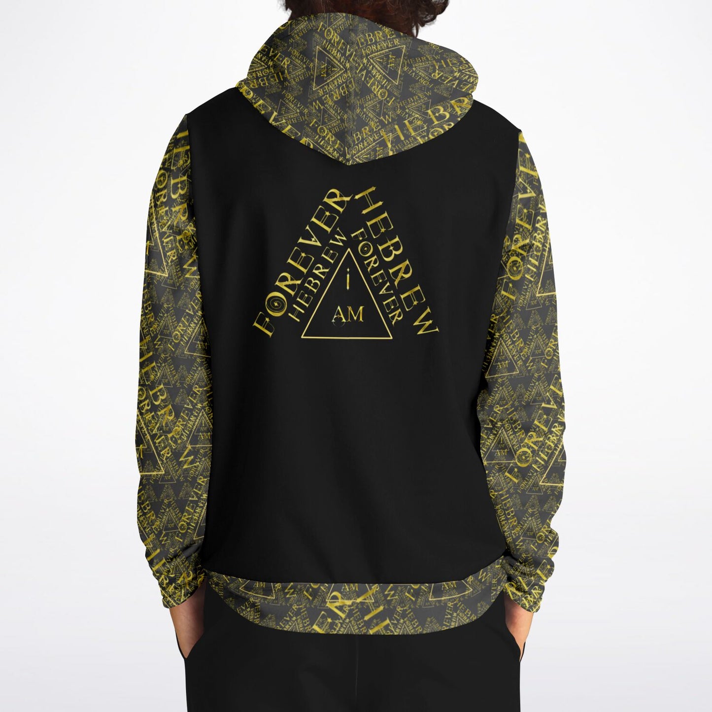 I AM HEBREW 03-01 Designer Triblend Fleece Lined Unisex Hoodie