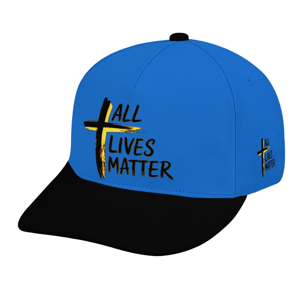 Outspoken Designs 04-01 "All Lives Matter" Designer Curved Brim Baseball Cap (7 colors)